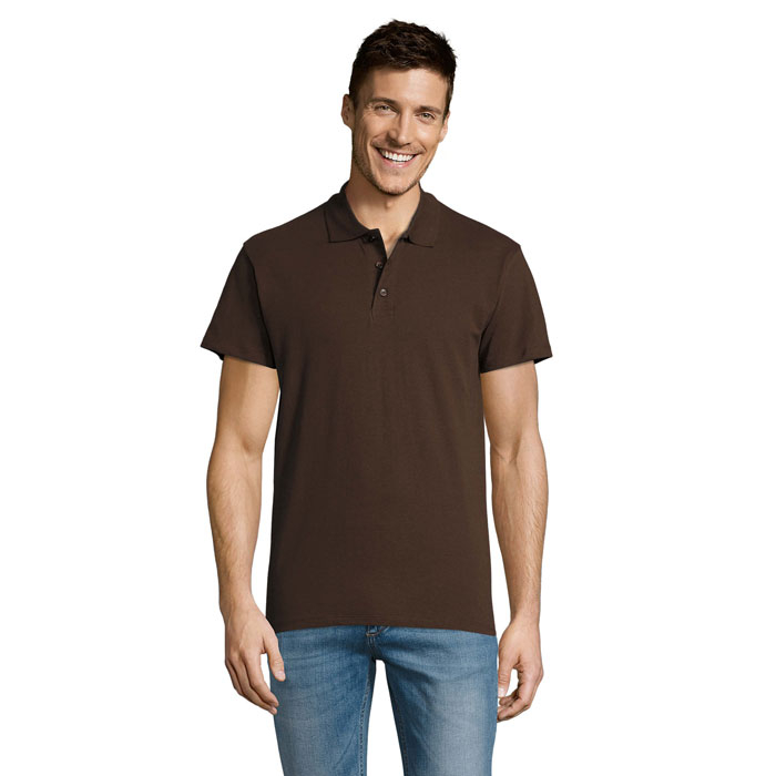 Polo homme publicitaire coton 170g - SUMMER Chocolat 1